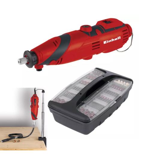 Mini trapano smerigliatrice a stelo TH-MG 135 E valigetta e accessori no dremel