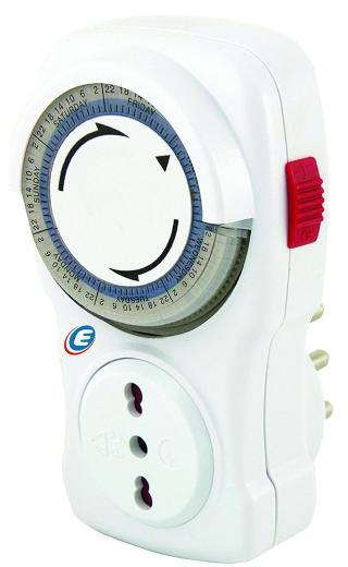 PRESA TEMPORIZZATA TIMER PROGRAMMATORE GIORNALIERO SPINA