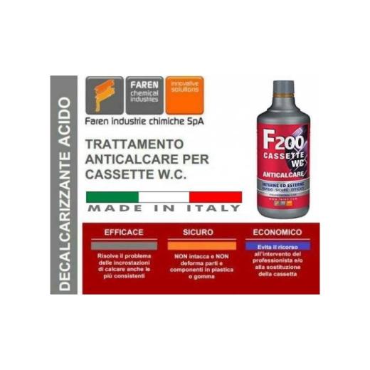 ANTICALCARE PER CASSETTE SCARICO WC CASSETTA ALTA ZAINO INCASSO ACIDO CALCARE