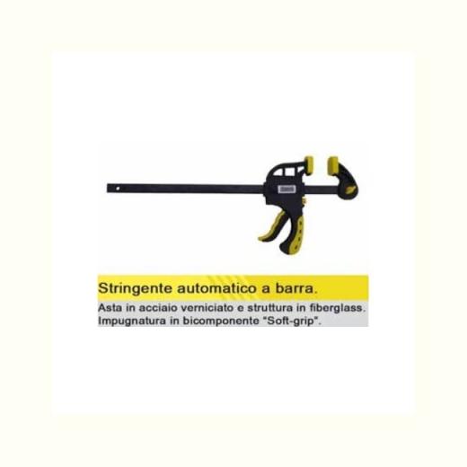Strettoio stringente morsetto automatico a cricchetto sgancio rapido cm 30