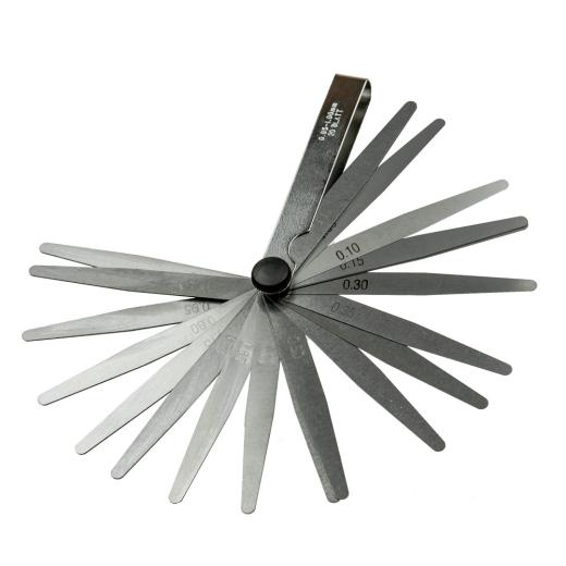 CALIBRO SPESSIMETRO SPESSIMETRO APRIBILE 20 LAME IN ACCIAIO SPESSORE 0.05-1MM