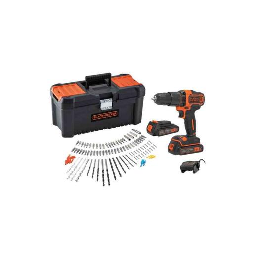 1,0 PZ Di TRAPANO AVVITATORE B+D 18V BCD700C2TA + 105 ACC.