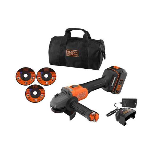 1,0 PZ Di SMERIGLIATRICE B+D 18V BRUSHLESS BCG6L8F1S + ACC