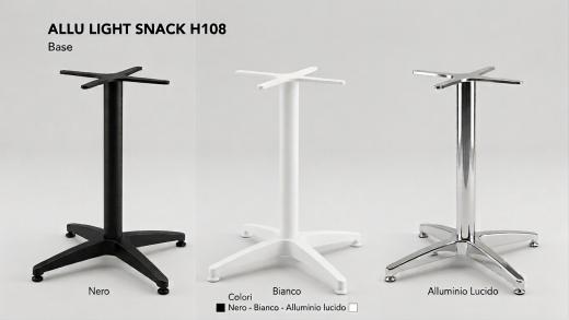 Base tavolo Allu Light Snack H108 cm
