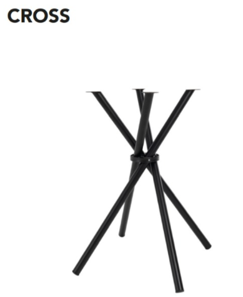 Base tavolo Cross pieghevole H75 cm