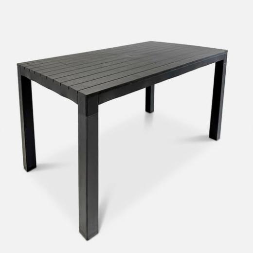 Tavolo professionale Nabucco 140x80 cm effetto doghe per interno esterno e ristorazione