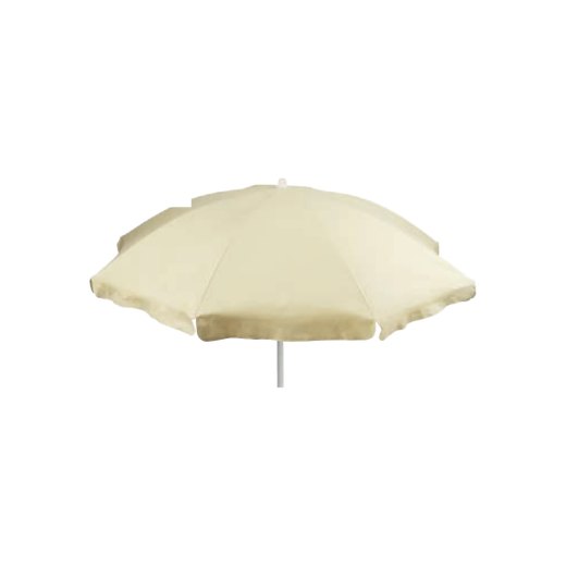 Ombrellone cotone ecrù Ø200 cm / 8 teli