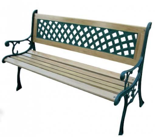 PANCHINA IN GHISA E LEGNO CM 126X55X75H