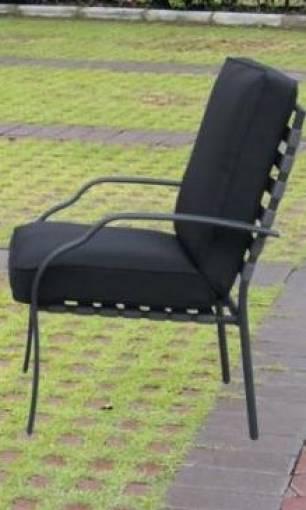 4 Pz poltrona con cuscino da giardino terrazzo esterno cm 70 x 66 x H 88