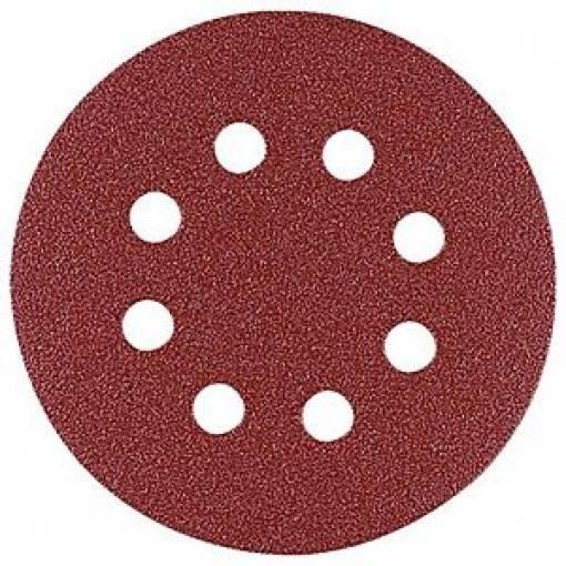 10 Dischi carta abrasiva velcrata mm 125 grana 120 x levigatrice orbitale