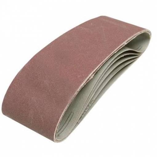 Set 5 nastri abrasivi mm 75 X 533 levigatrice levigatrici a nastro abrasivo
