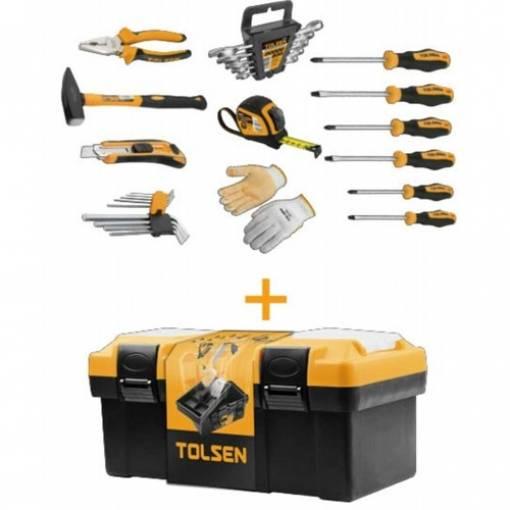 IDEA REGALO CASSETTA PORTAUTENSILI CON 25 ATTREZZI UTENSILI BRICOLAGE
