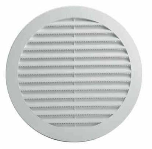 100,0 PZ Di GRIGLIA AERAZIONE PLASTICA D 100 MM