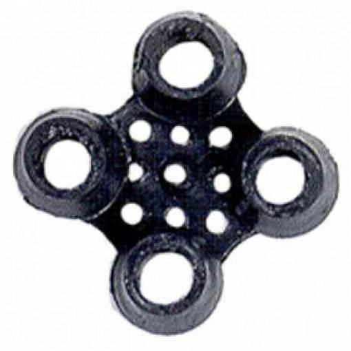 10,0 PZ Di GIUNZIONI PER ZERBINO ROBUSTUS PVC NERO