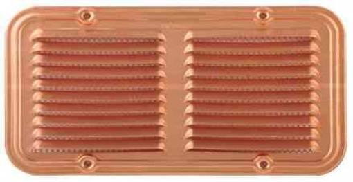 1,0 PZ Di GRIGLIA AERAZIONE RAME 14X25 CM