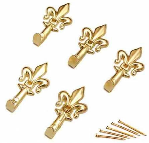 6,0 BL Di BL GANCIO PER QUADRO GIGLIO 47 MM ORO L N. 2 5 PZ*
