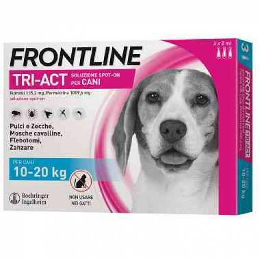 1,0 PZ Di FRONTLINE TRI-ACT 10-20 KG 3 PIPETTE