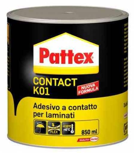 1,0 PZ Di PATTEX ADESIVO CONTACT K01 PER LAMINATI 850 ML