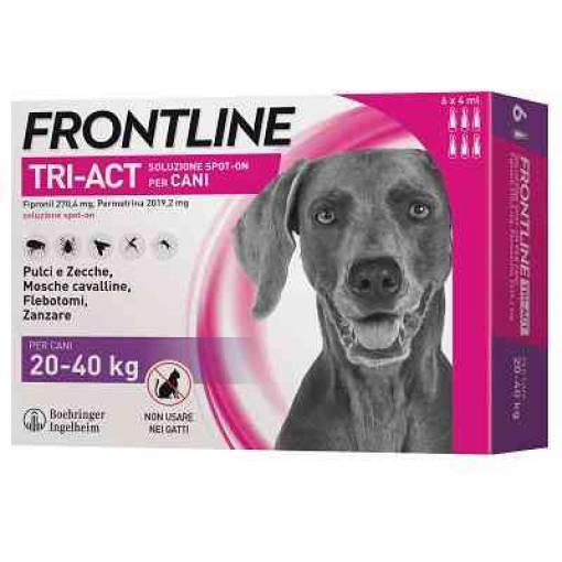 1,0 PZ Di FRONTLINE TRI-ACT 20-40 KG 6 PIPETTE OFF. SPECIALE