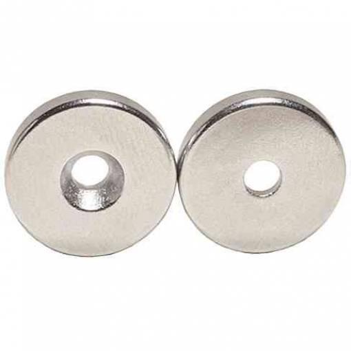 6,0 BL Di BL BOTTONE MAGNETICO C/FORO SVAS 20X3 MM 2 PZ