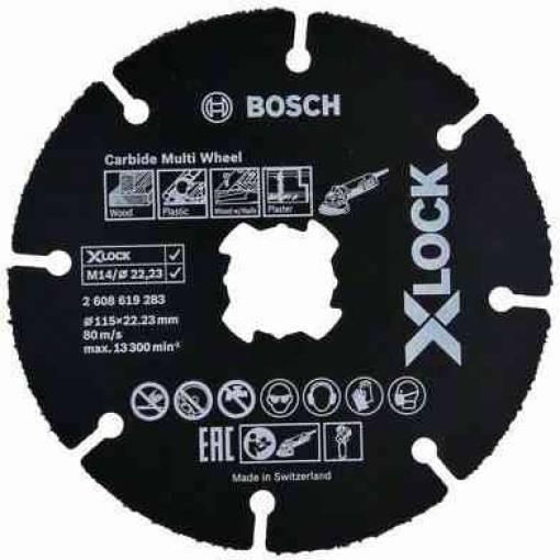 1,0 PZ Di BOSCH-A DISCO UNIVERSALE CARBIDE XLOCK 115 MM