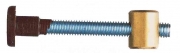 50,0 PZ Di GIUNZIONE PER MOBILI ACC 517 MARRONE 6MA 60 MM**