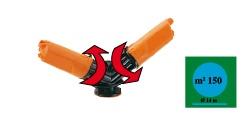 Irrigatore irroratore a 2 braccia su puntale ROTAX