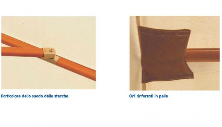 OMBRELLONE DECENTRATO ASTA LATO LATERALE MT 3 X 4 PALO 93X93 MM