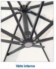 OMBRELLONE DECENTRATO ASTA LATO LATERALE ALLUMINIO MT 3 X 4