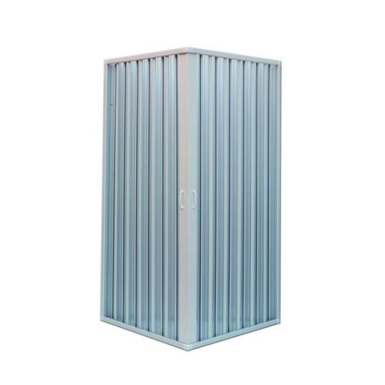 Box cabina chiusura doccia porte a soffietto cm 90 X 90 riducibile 2 lati ante