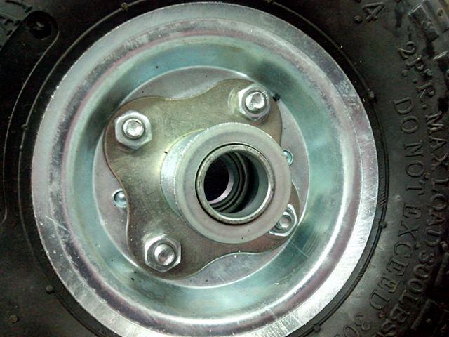 Ruota ruote pneumatica dm 250 con cuscinetti x carrello cerchio metallo ferro