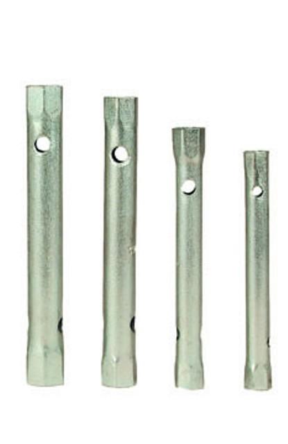 Serie set assortimento 4 chiavi a tubo passanti da mm 8 a 17 in acciaio
