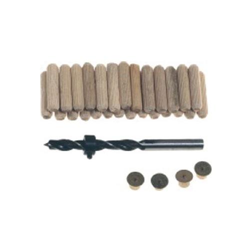 Kit di assemblaggio punta mm 8 +boccola+tasselli+spine