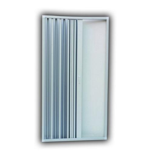Box cabina chiusura doccia porta soffietto riducibile cm 80 1 anta lato bianco