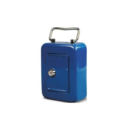 Salvadanaio metallo cassetta portavalori cm 15X11X6 salva danaio
