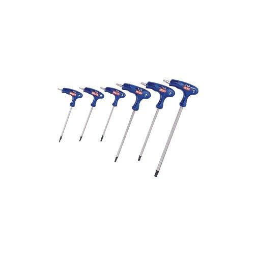 Serie set assortimento 6 cacciaviti chiavini Torx Valex