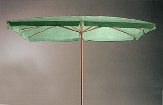 OMBRELLONE IN LEGNO CM. 200X300-6-48 VERDE PER GIARDINO ESTERNO TERRAZZO