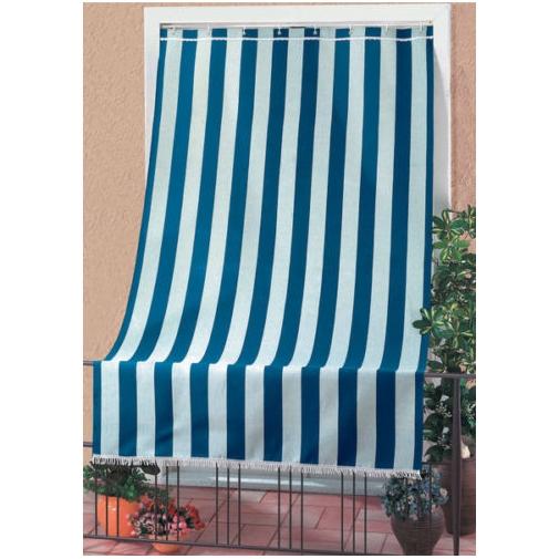 Tenda da sole cm 200x300 appoggio balcone ringhiera tessuto cotone e poliestere