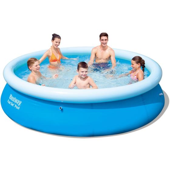 PISCINA PISCINE TONDA AUTOPORTANTE AUTOFORMANTE BORDO GONFIABILE 366X76 BESTWAY