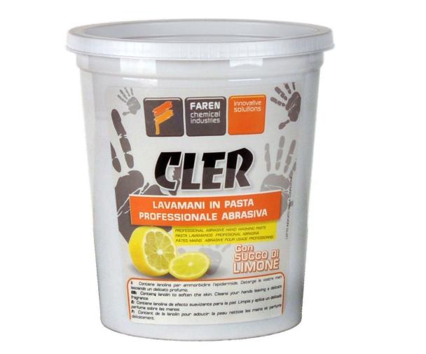 Pasta crema lavamani professionale sgrassante abrasiva 1 KG con succo di limoni