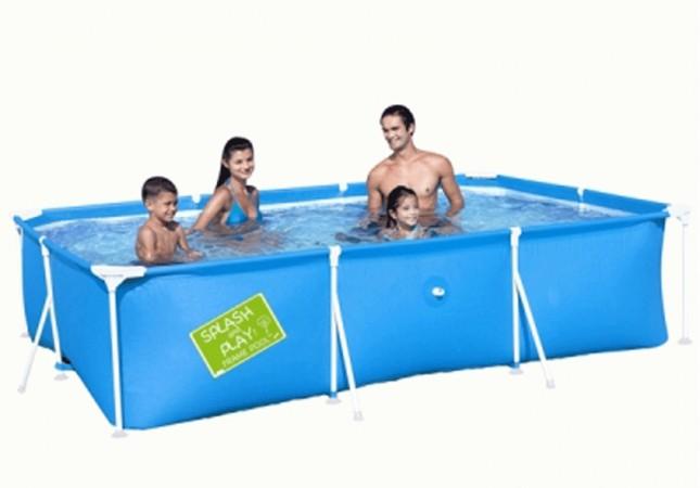 PISCINA PISCINE RETTANGOLARE CM 300 X 200 X 66 FUORITERRA BESTWAY TELO AZZURRO