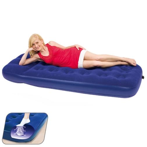 LETTO SINGOLO BESTWAY CON POMPA MATERASSO MATERASSINO GONFIABILE CAMPEGGIO TENDA