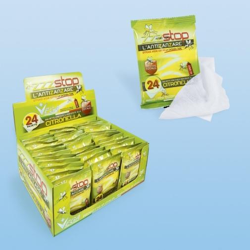 72 PZ SALVIETTINE IMBEVUTE ALLA CITRONELLA RINFRESCANTI ANTIZANZARE ANTI ZANZARE