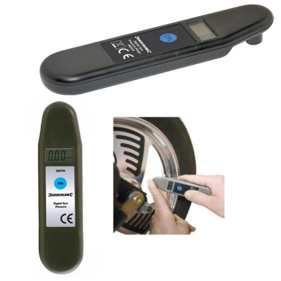 MANOMETRO MISURATORE DIGITALE DI PRESSIONE X GOMME RUOTE AUTO MOTO BICI