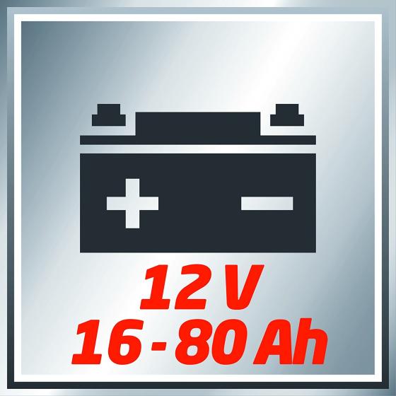 Caricabatteria caricabatterie carica batterie auto e moto 12V max 80Ah Einhell