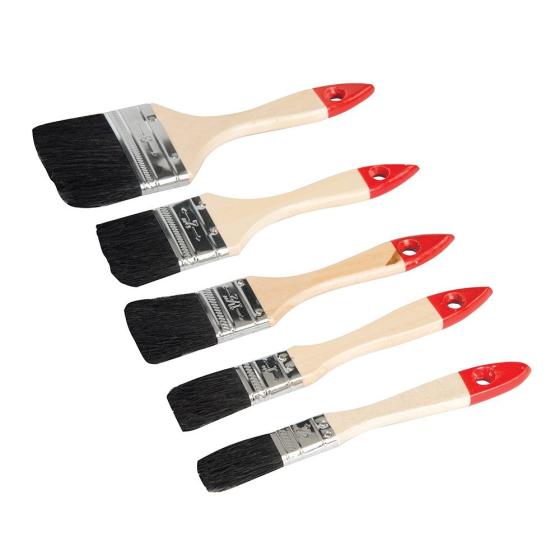 Serie set kit assortimento 5 pennelli assortiti per verniciare vernici pittura