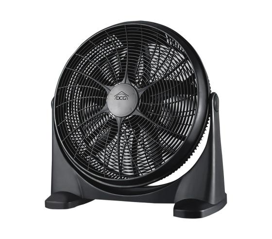 VENTILATORE NERO 80 W TURBO DA APPOGGIO PARETE MURO SOFFITTO POTENTE