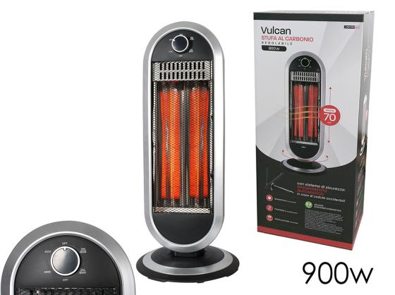 Stufa stufetta elettrica oscillante girevole al carbonio infrarossi 900 W