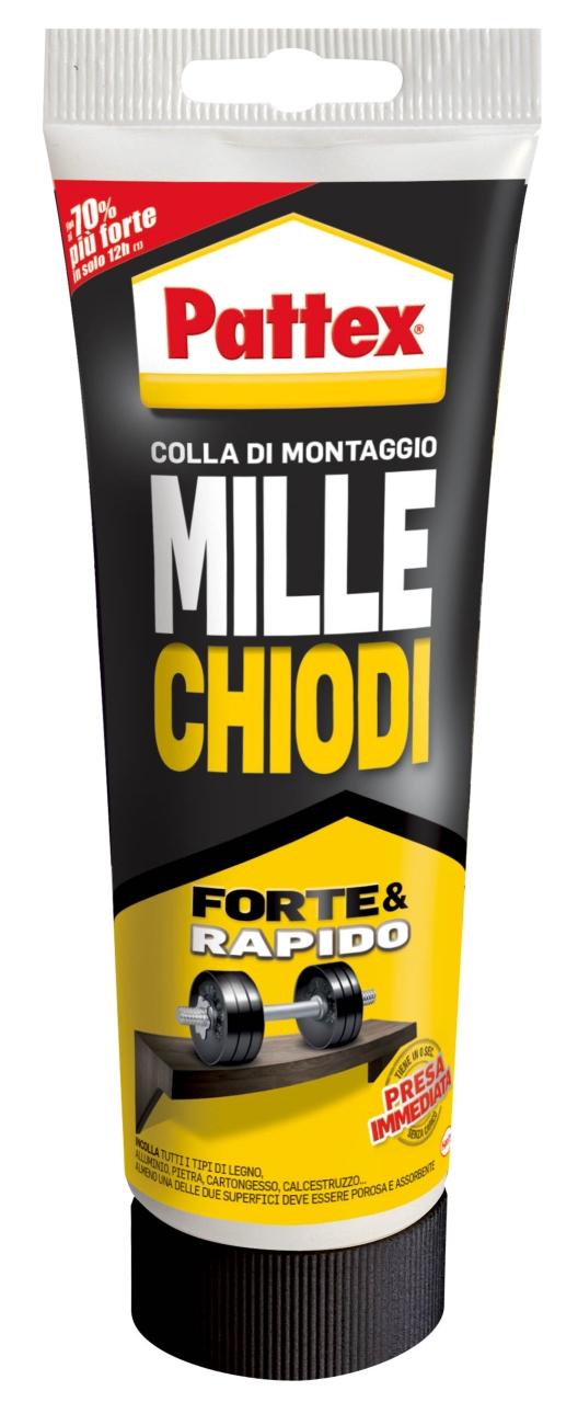 Millechiodi mille chiodi forte e rapido colla montaggio tubetto 250 gr Pattex