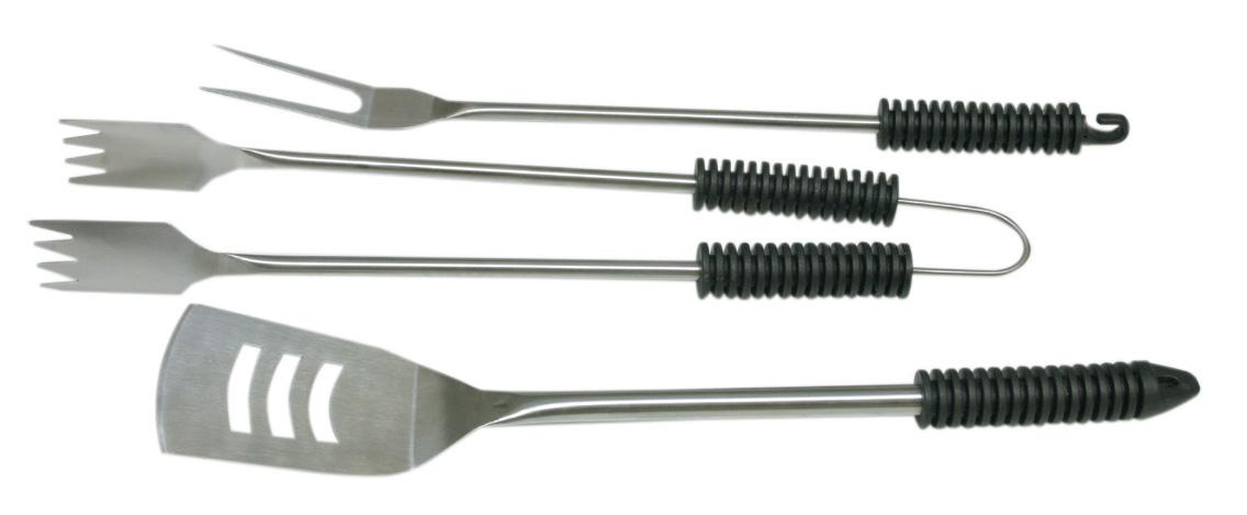 1 CF Di *SET 3 PEZZI MANICO PLASTICA PER BARBECUE